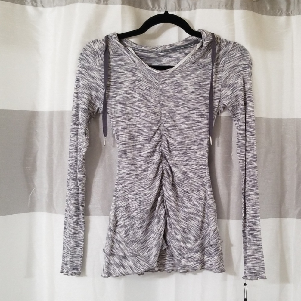 Calvin Klein performance hooded long sleeve top
